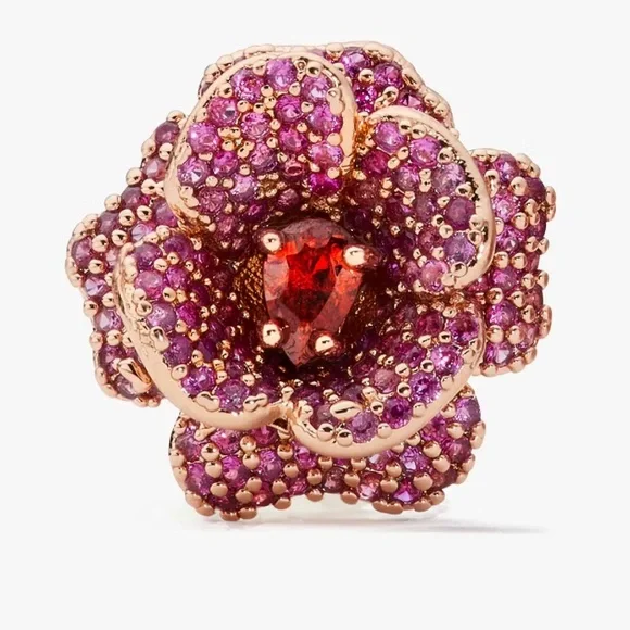 KATE SPADE ♠️ NEW YORK 🌹 Rosy Stud Earrings - Picture 6 of 8